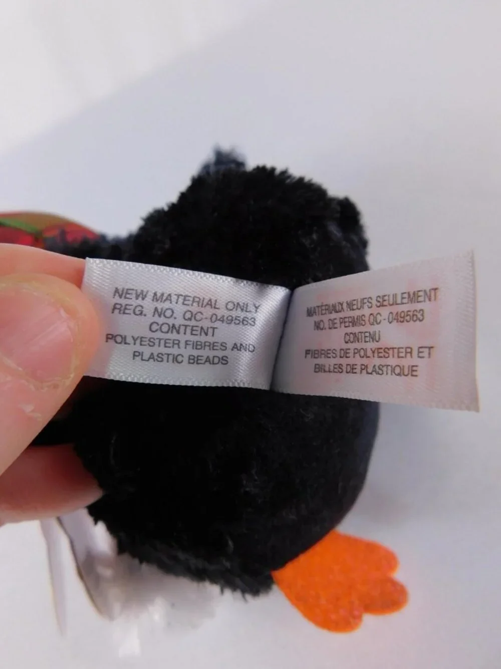 Ty Beanie Boos Cheer Penguin Plush Small Christmas Stuffed Toy Washable